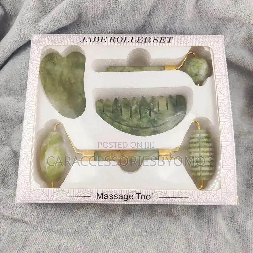 4 in 1 Jade Roller Gua Sha Massage Tool Set