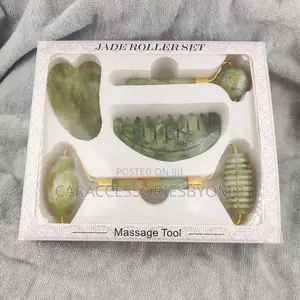 4 in 1 Jade Roller Gua Sha Massage Tool Set