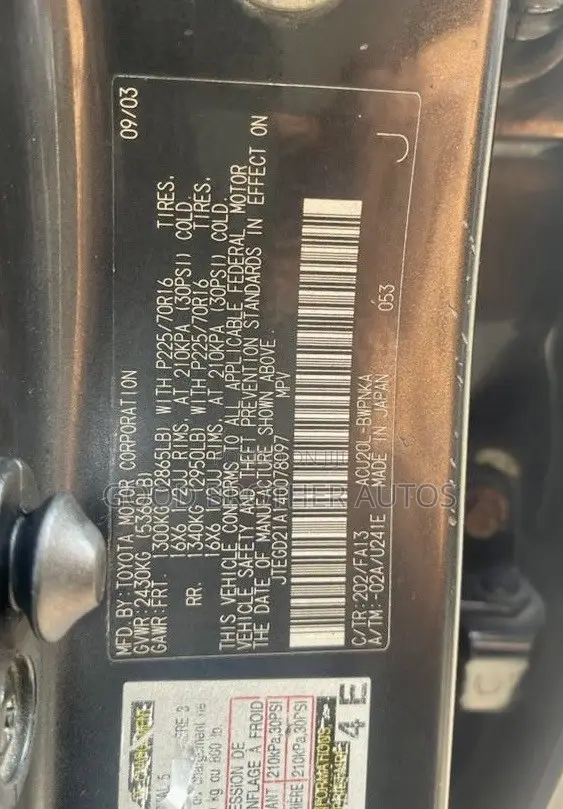 Toyota Highlander 2004 Black