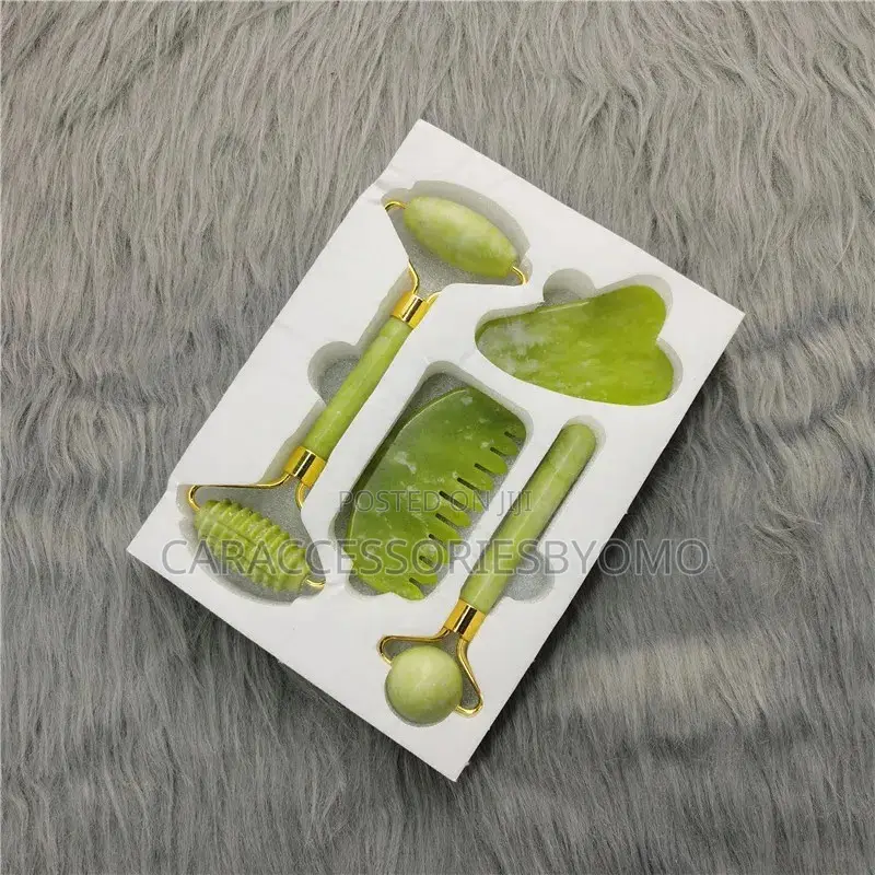 4 in 1 Jade Roller Gua Sha Massage Tool Set