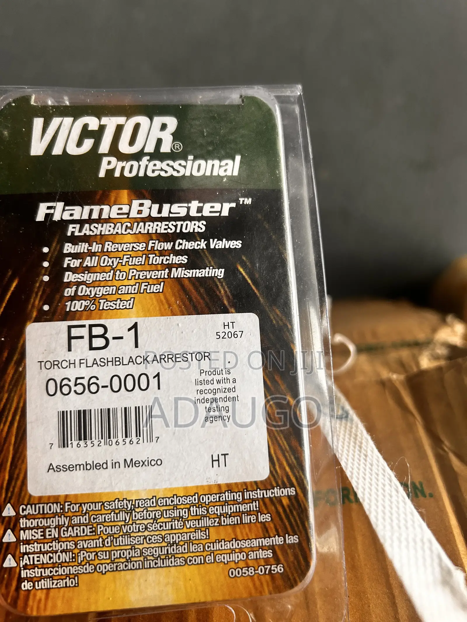 Flash Back Arrestor Oxygen Acetylene