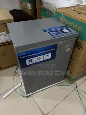 Midea 142L Chest Freezer – Grey, Fast Freezing LED Light
