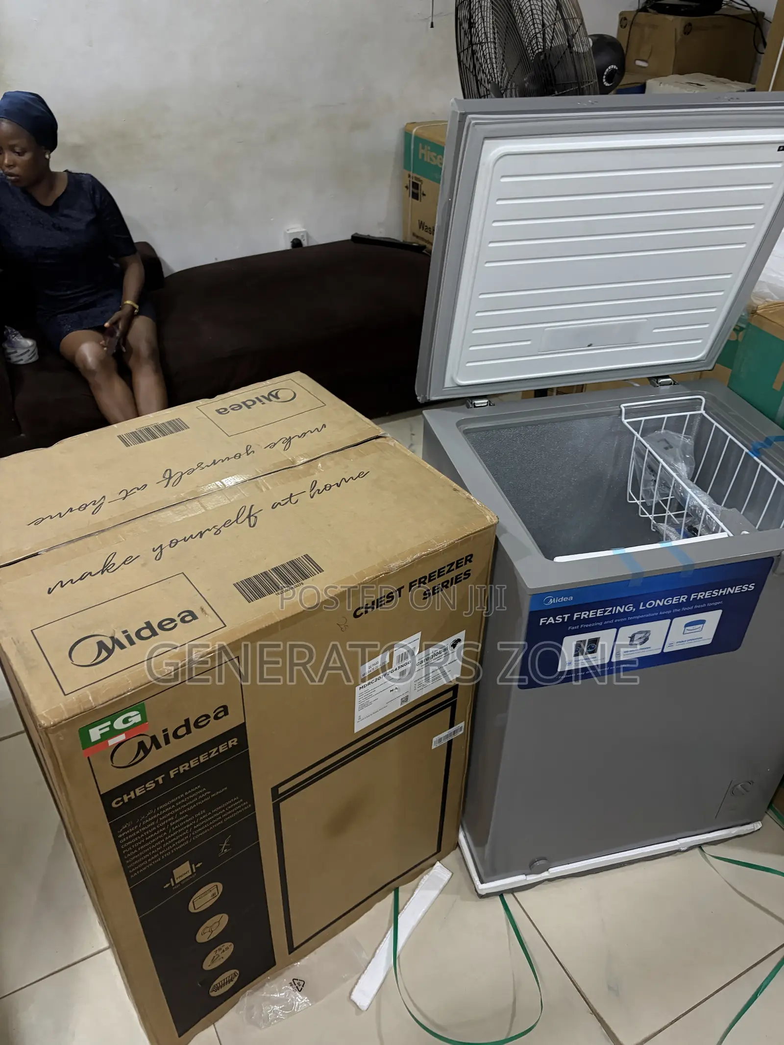 Midea 142L Deep Freezer for Mini Mart