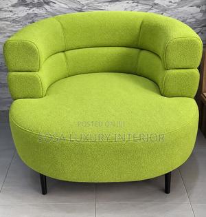 Brand New Bouclé Curved Armchair