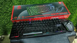 Wireless RGB Gaming Keyboard Mouse With USB—C Cable Charging Port