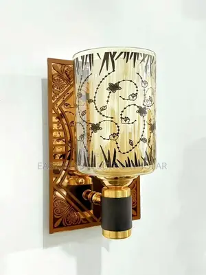 Acrylic Wall Lamp, Elegant Floral Design