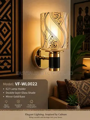Acrylic Wall Lamp, Elegant Floral Design