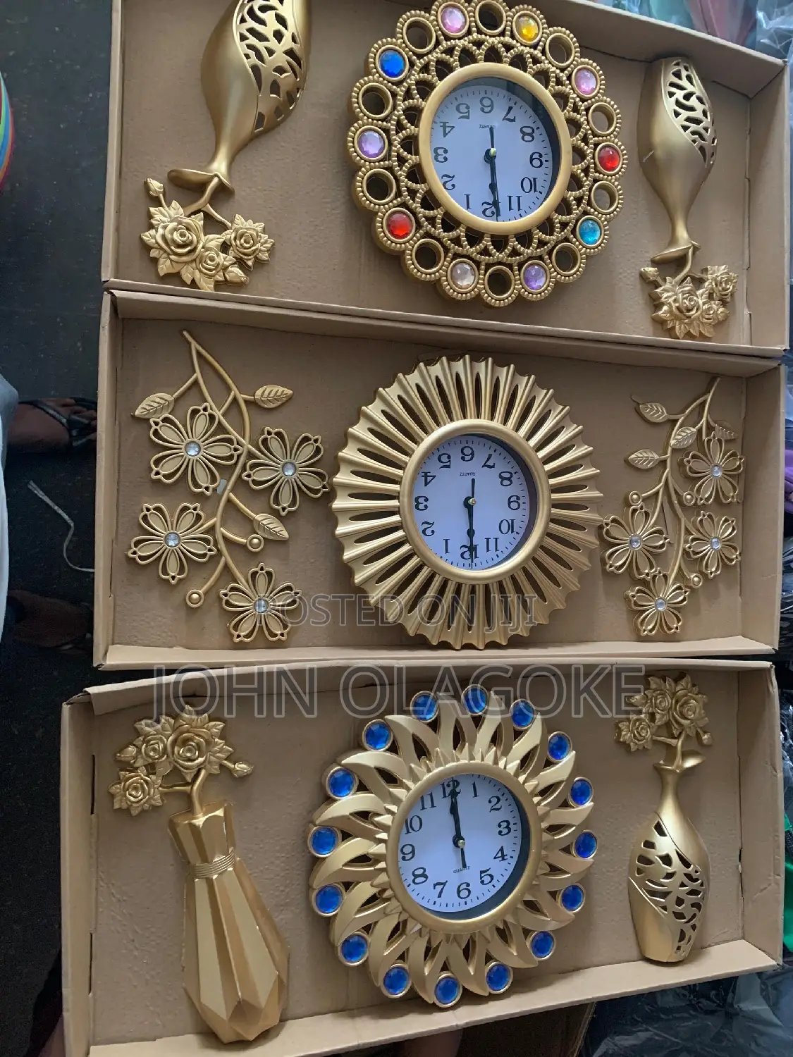 Fancy Wall Clock 3 in 1 Luxury