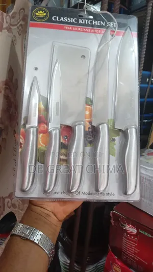 Set of Stainless Knife With Butcher