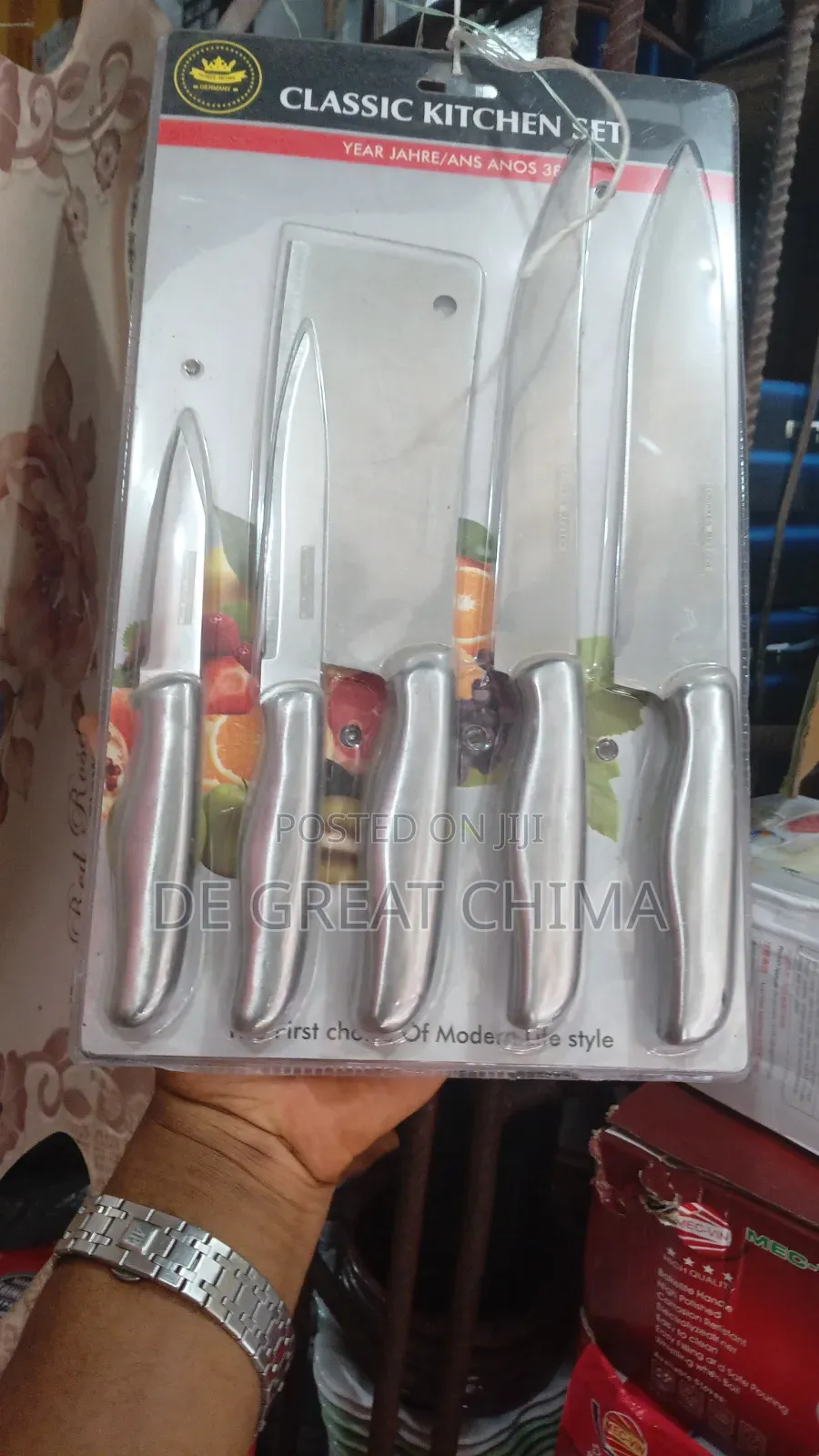 Set of Stainless Knife With Butcher