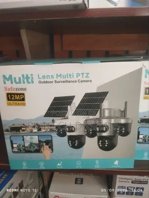 V380 Multi Lens Solar PTZ Camera