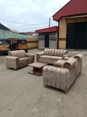 Brand New 7 Seaters Advanced Upholstery Couch With Center Table