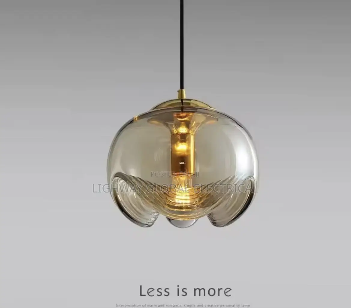 Gold Glass Pendant Light