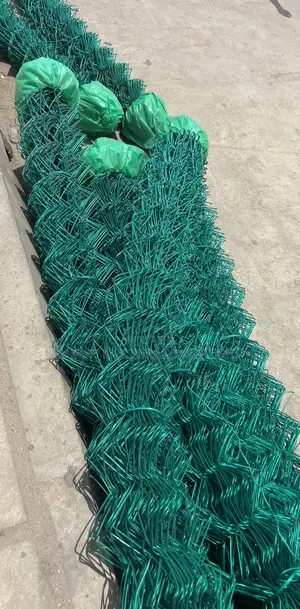Green PVC-coated Chain-Link Fence Wire Mesh