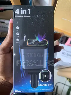 Starry Sky 4-in-1 Retractable Car Charger,