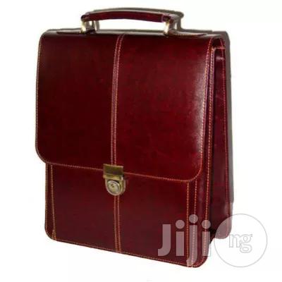 Men's Semi Briefcase - Brown