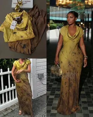 Artistic Botanica Cowl Neck Maxi Dress