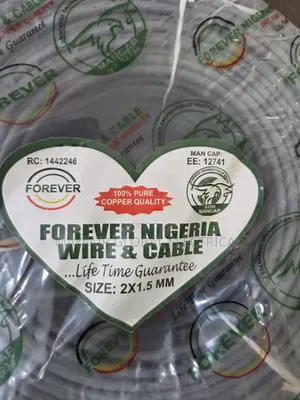 2x1.5 Mm, Pure Copper Quality Forever Nigeria Wire Cable