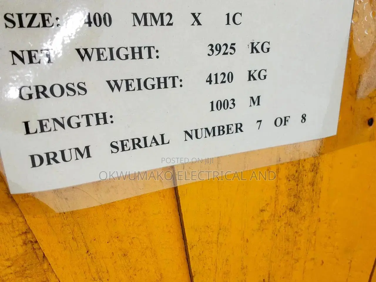 400mm Single Core Flexible Cable Per Meter