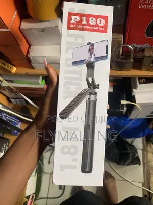 P180 360° Rotating Pan Tilt Selfie Stick Tripod,