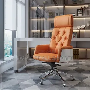 Ergonomic Executive Chair Reclining Computer Office Chair Leather