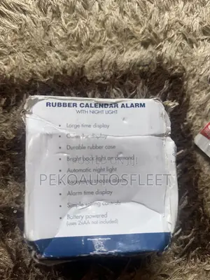 Timelink Rubber Calendar Alarm Clock Box.