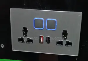 Tempered Glass Panel 1 2 3 4 Gang Wall Button Light Switch 1 2Way