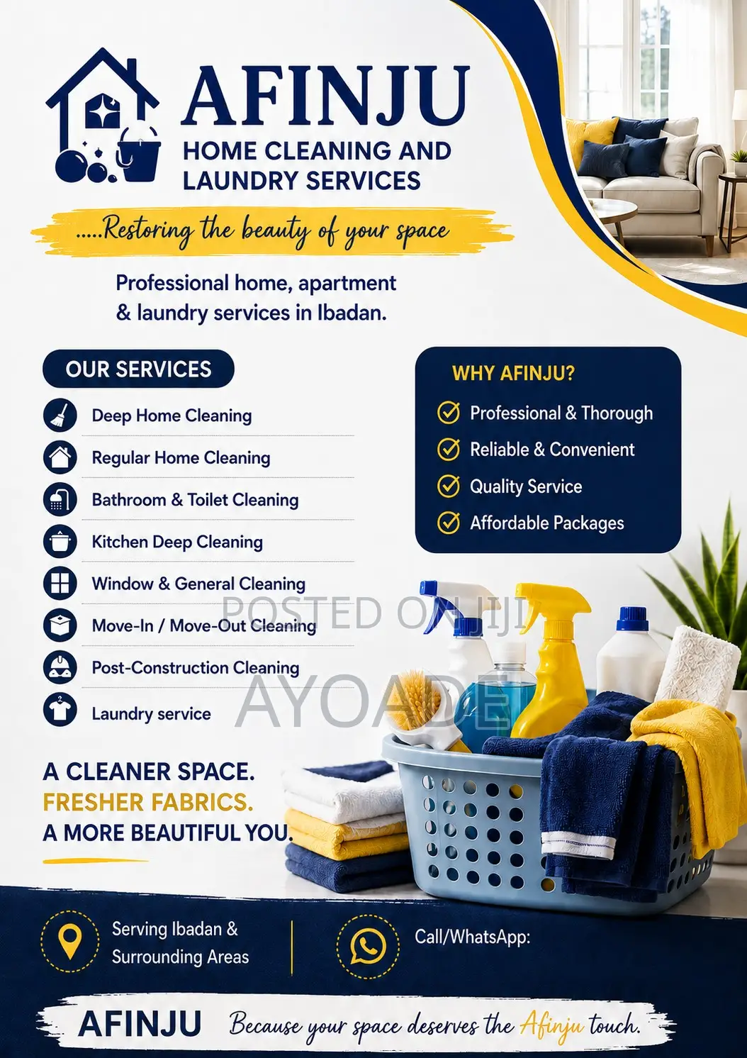 Home Cleaning and Laundry Services