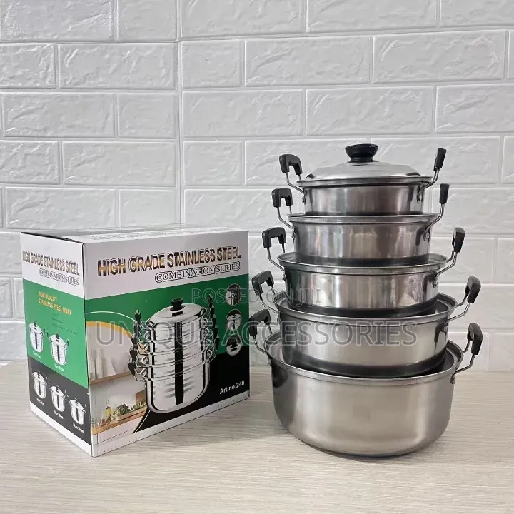 24cm-16cm Thick Stainless Pot Set