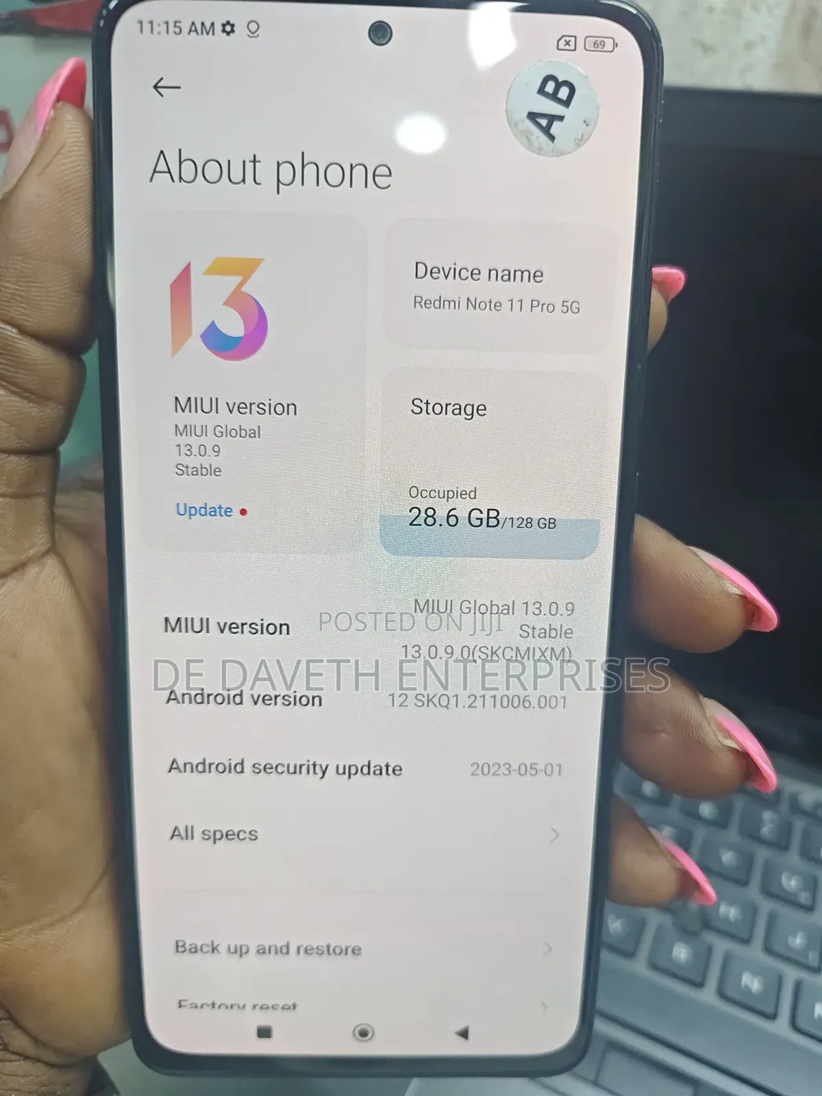 Xiaomi Redmi Note 11 Pro 5G 128 GB Black