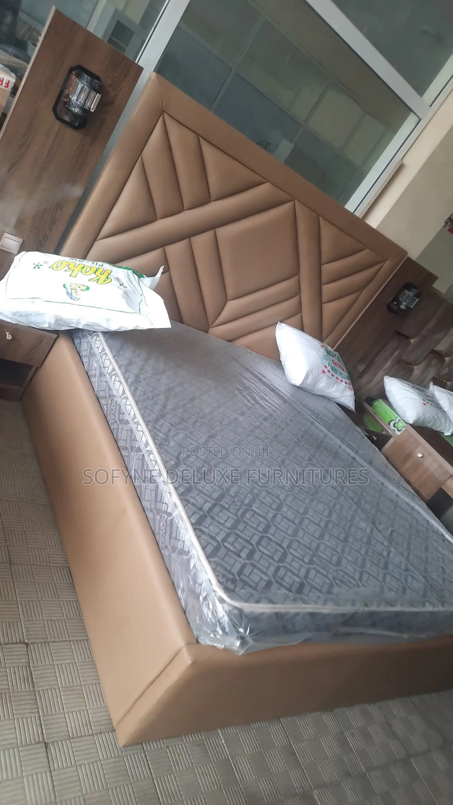 Complete Leather Paded Bed Frame