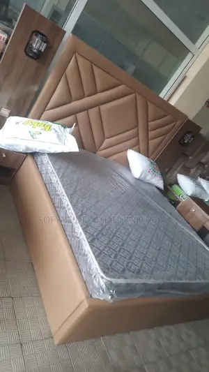 Complete Leather Paded Bed Frame