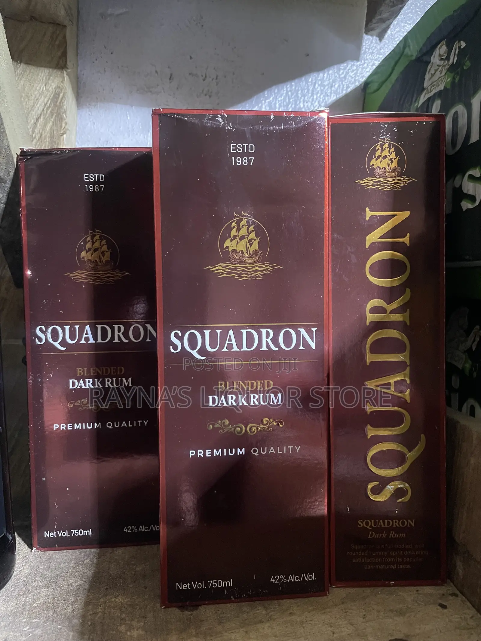 Squadron Blended Dark Rum 750ml – 42% Alcohol