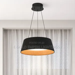 Modern Luxury Pendant Light – Elegant Fabric Shade Ceiling Lamp