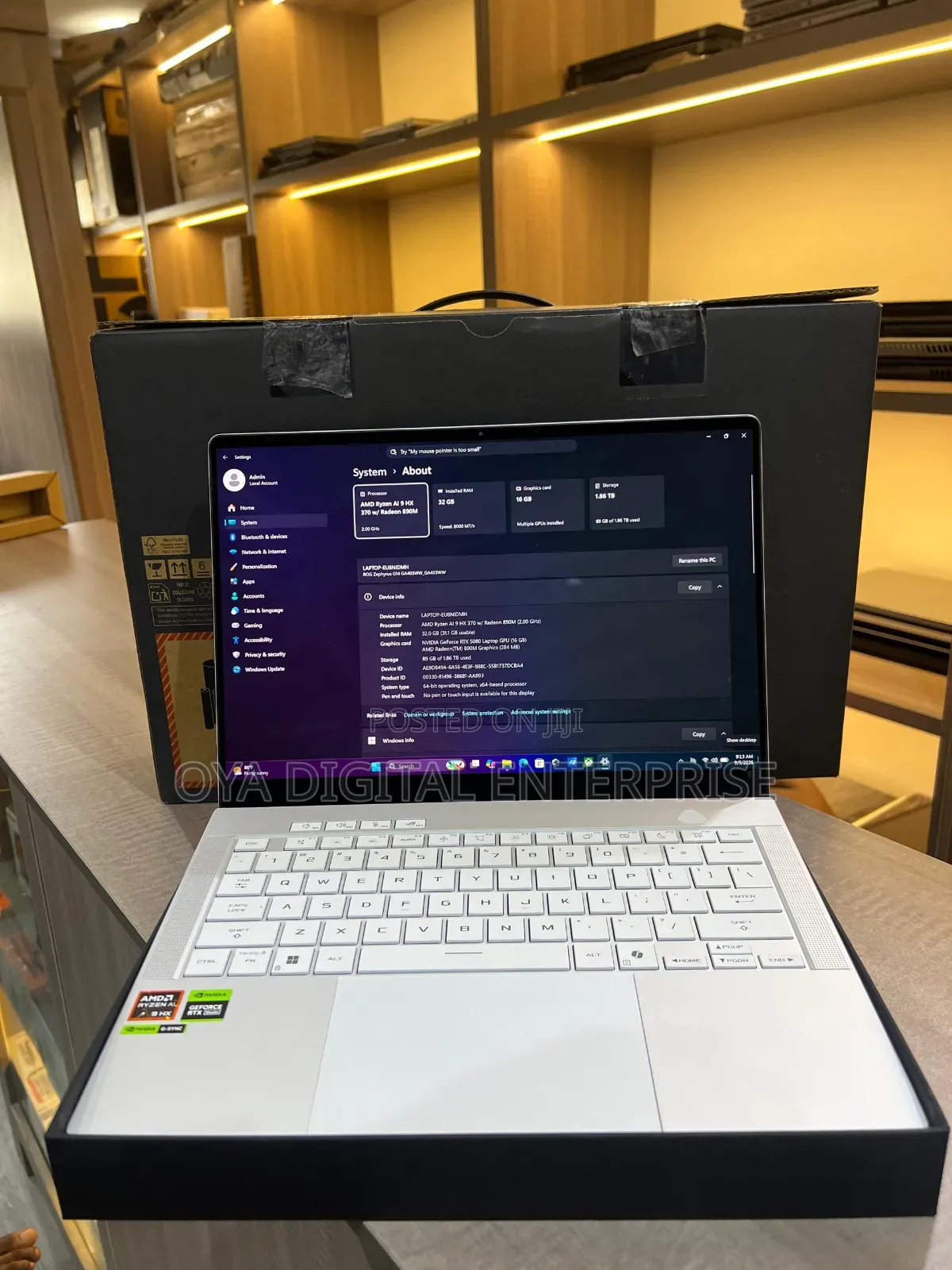 Laptop Asus ROG Zephyrus G14 32GB AMD Ryzen 9 SSD 2T