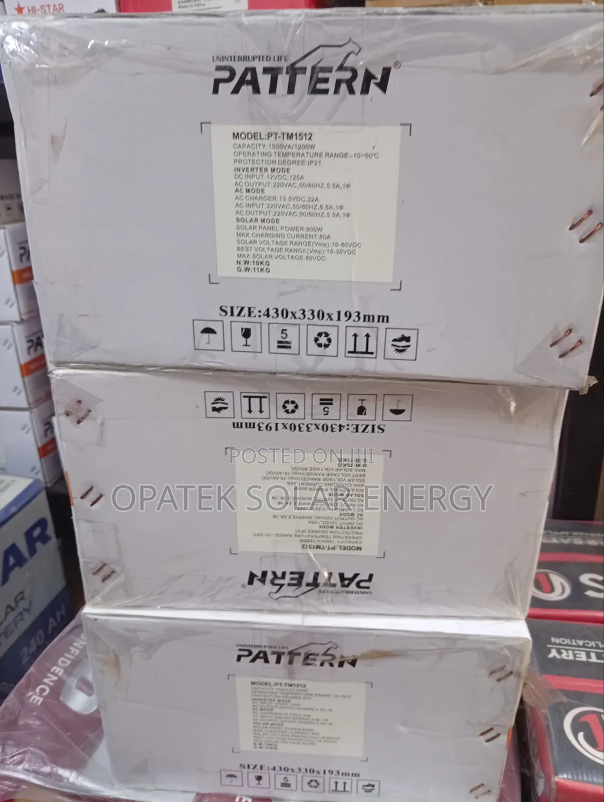 Pattern Hybrid Inverter 1.5kva 12v