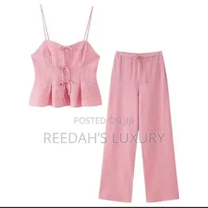 Pleated Cami Two Piece Set