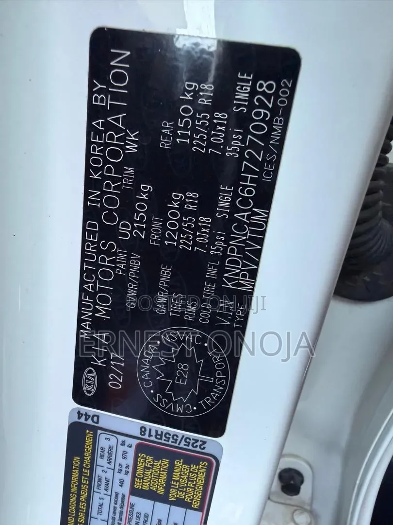 Kia Optima 2017 White