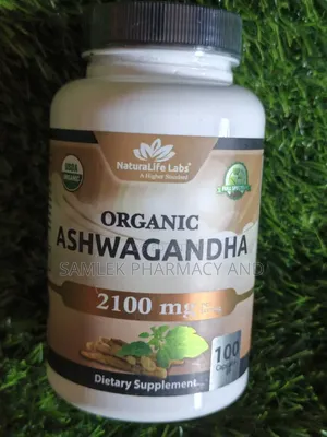 NaturaLife Labs Pure Organic Ashwagandha 2100mg -100caps