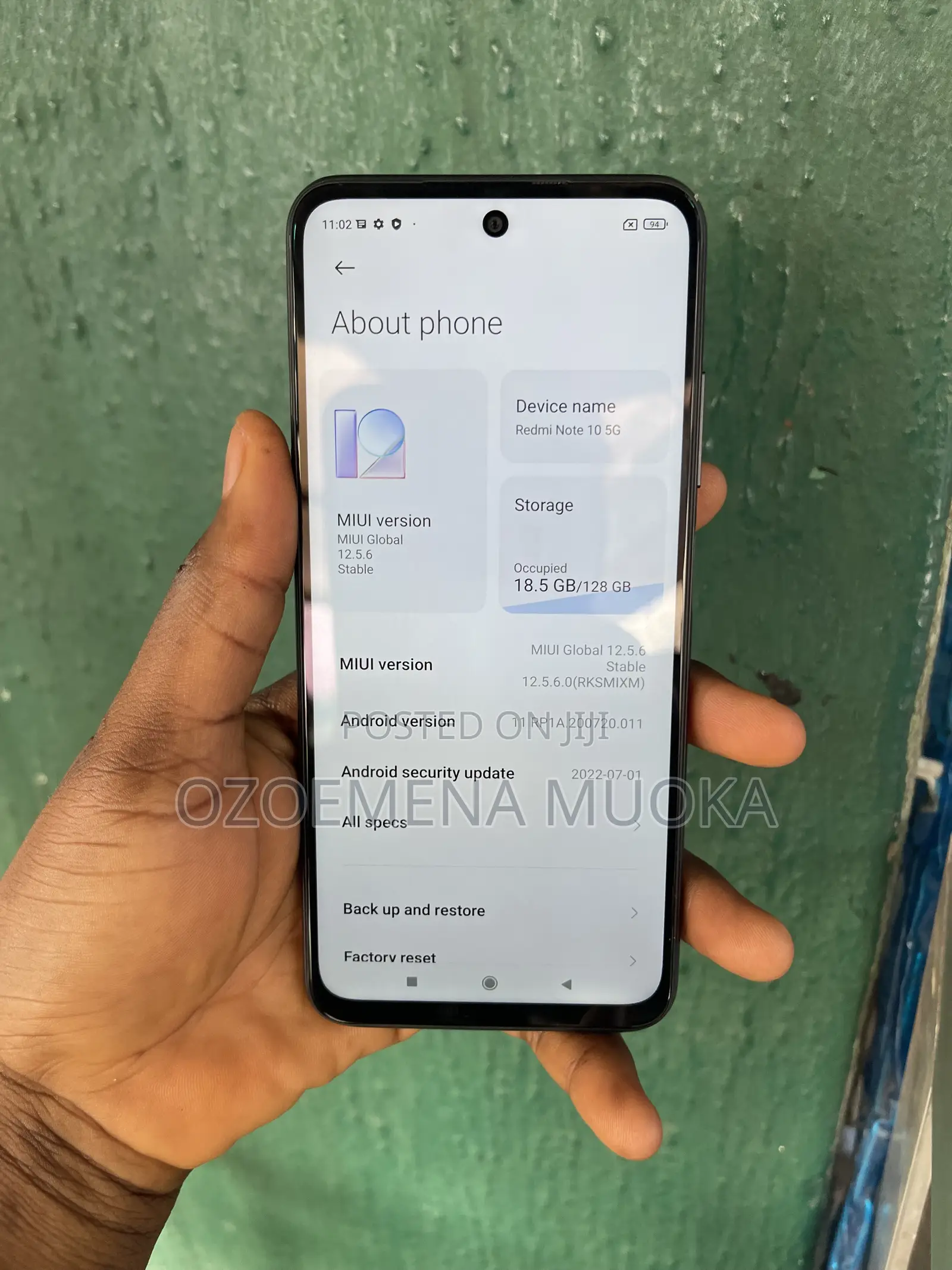 Xiaomi Redmi Note 10 5G 128 GB Black