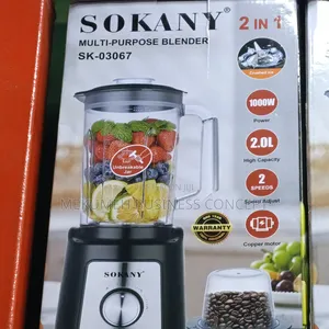 2in1 Sokany Sk-03067 Blender With Grinder