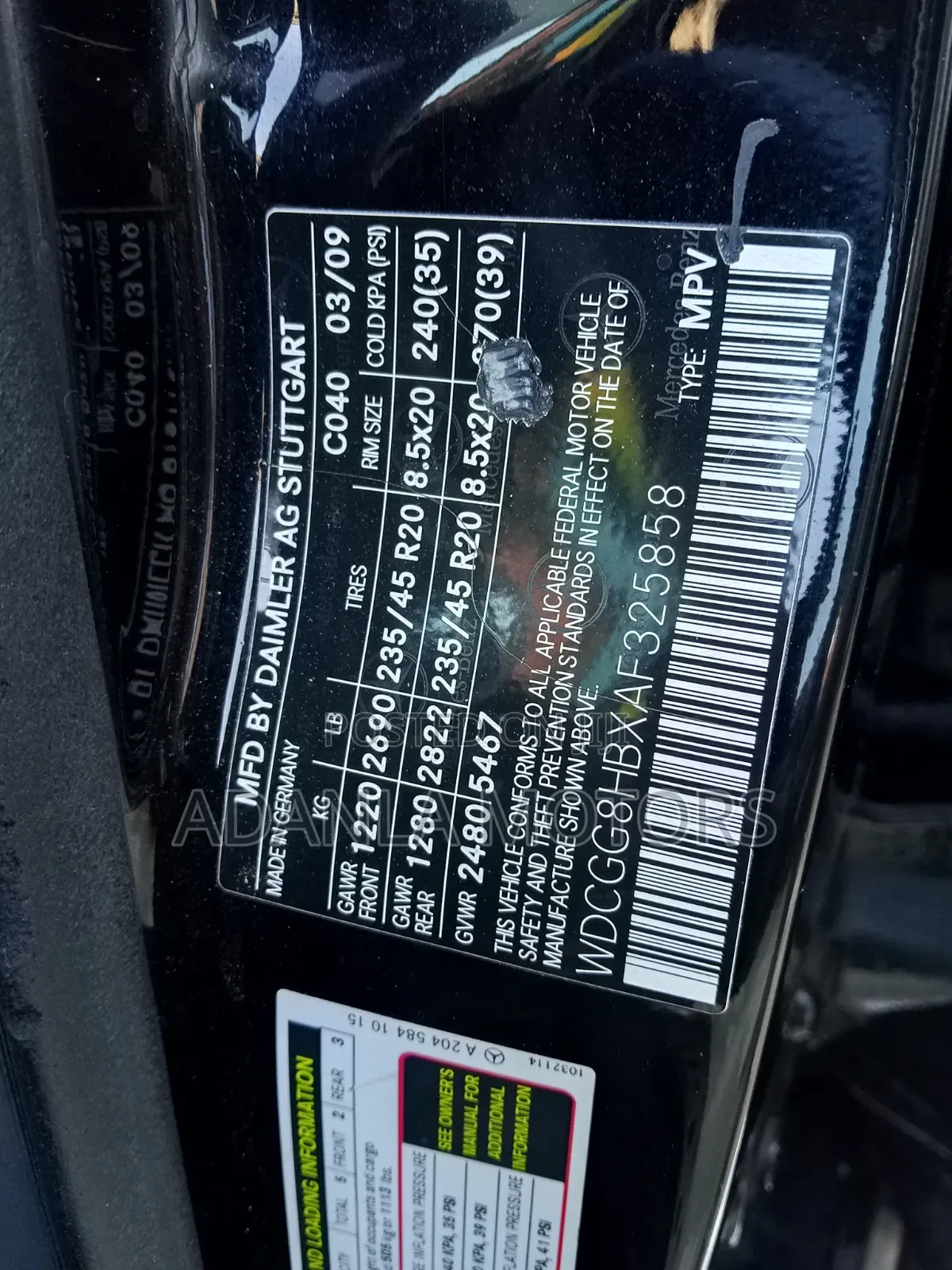 Mercedes-Benz GLK-Class 2009 Black