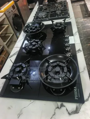 Original PHIIMA Built-in Premium Luxury Flips Up 5 Burners Gas Cooker