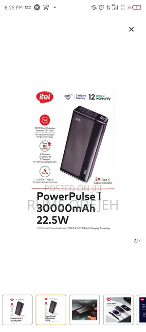 Itel 30000 Powerpulse Power Bank