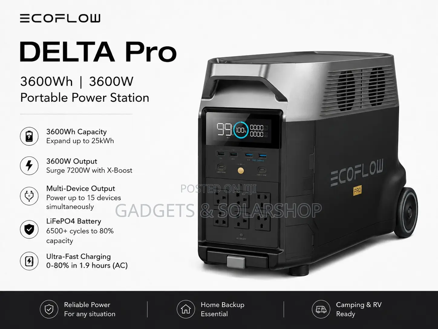 Ecoflow Delta Pro (3600w/3600wh)
