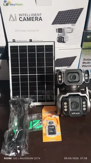 4G Solar PTZ CCTV Camera 10MP - 12X Zoom Tracking