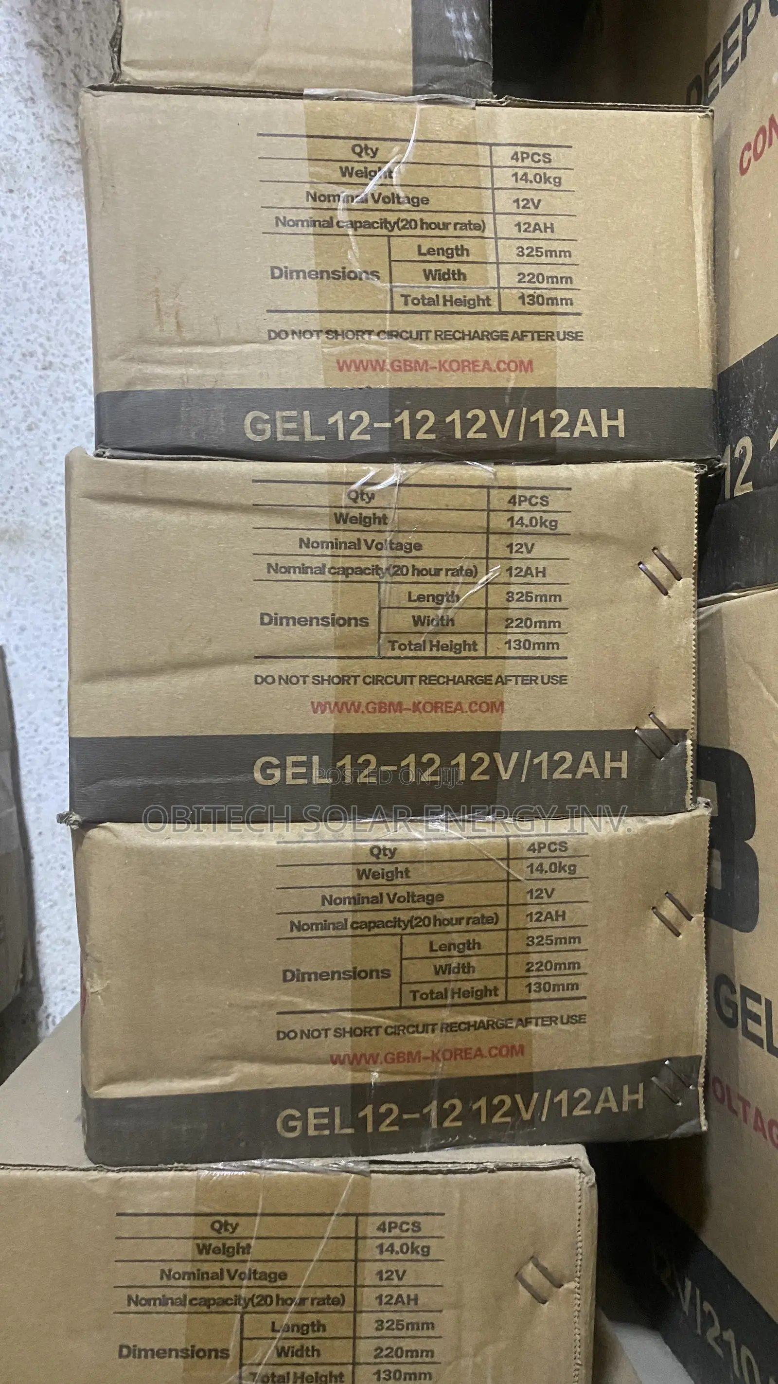 12AH 12V GBM Deep Cycle Battery