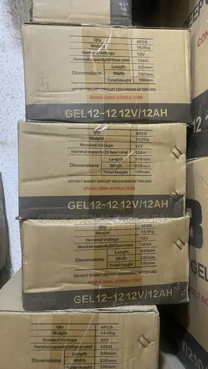 12AH 12V GBM Deep Cycle Battery