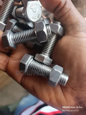 M12 × 40mm Hex A4 Stainless Steel Bolt and Nut