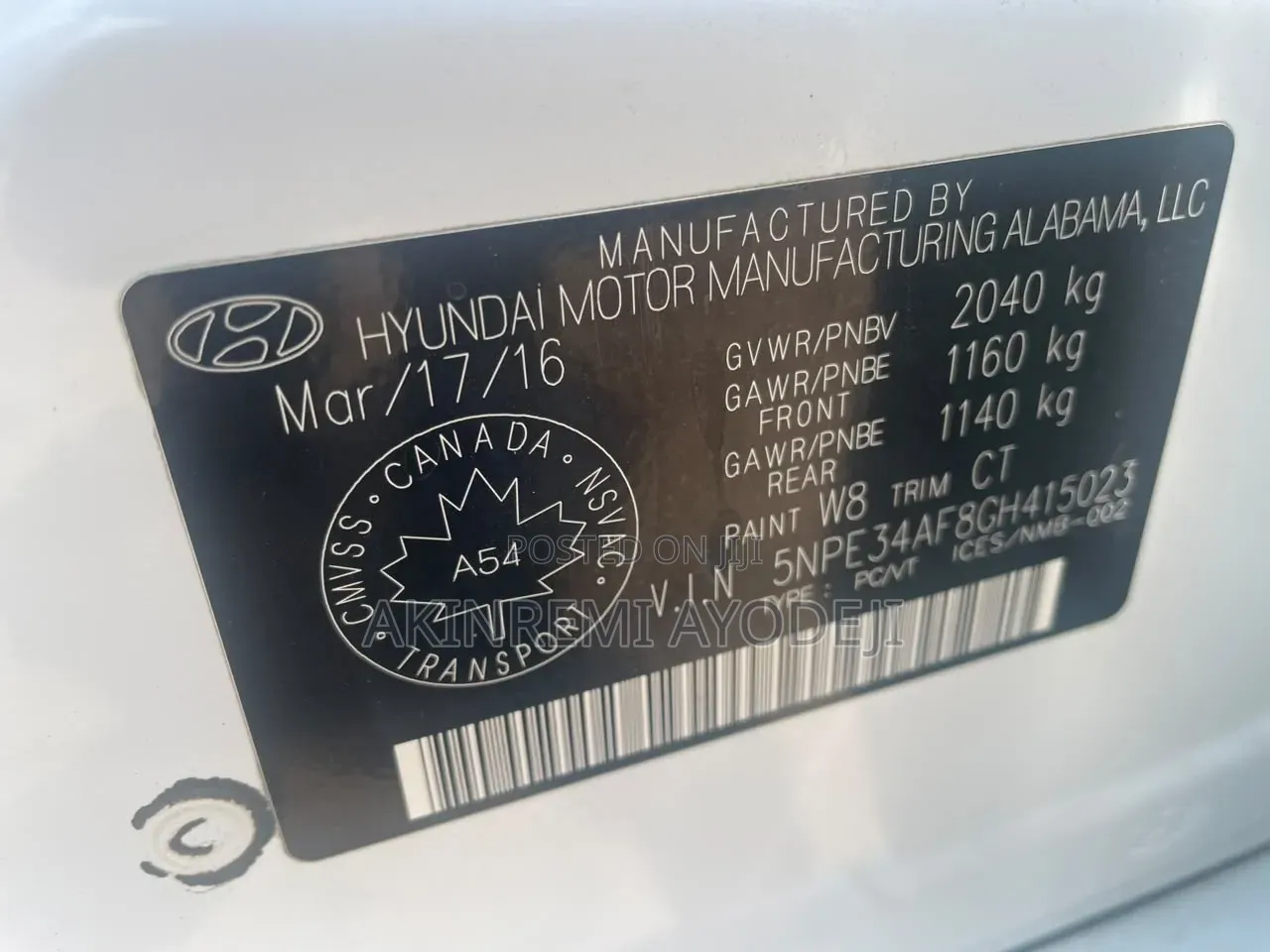 Hyundai Sonata 2016 White